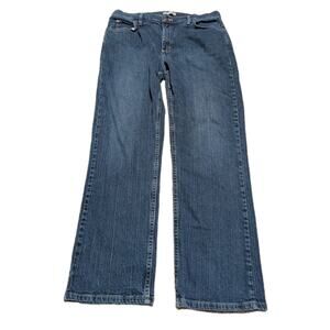 Riders By Lee Crop Jeans Women's Size 16M Relaxed Fit Dark Wash